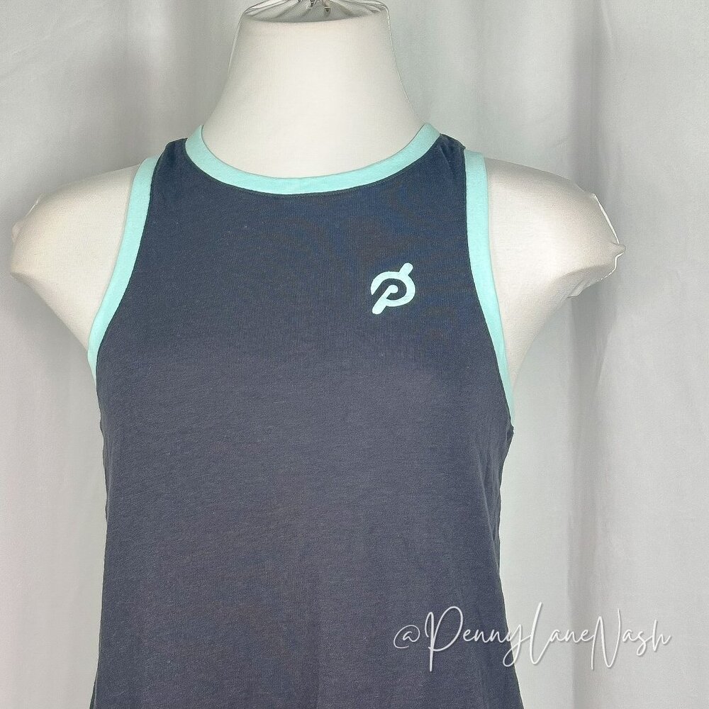 NWT Peloton Tulip Back Athletic Tank Top Black - Picture 3 of 8